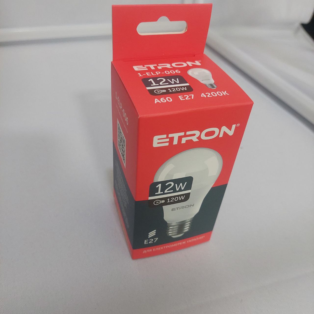 Лампа світлодіодна 1-ELP-006 12W 4200K E27 A60 TM ETRON